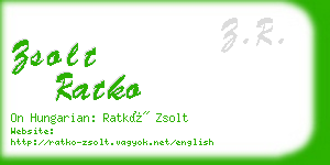 zsolt ratko business card